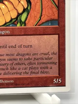 MTG 5TH EDITION SHIVAN DRAGON ENGLISH MAGIC THE GATHERING RARE CREATURE RED CARD - Image 3