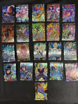 Dragon Ball Super Card Game Super Rare SR Lot Gold Foil Lot Of 21 7 Energy DBZ - Image 1