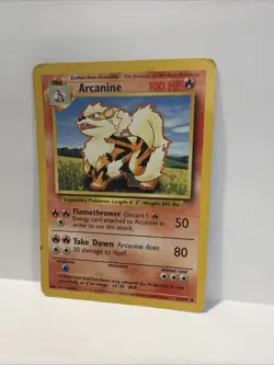 Pokemon TCG Arcanine Base Set, Unlimited Uncommon Card 23/102 - Image 1