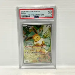 PSA 9 Eevee SVP 173 - Prismatic Evolutions ETB Promo - Graded Pokemon Card - Image 1