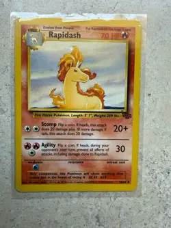 1999 Pokemon TCG Rapidash Jungle Set #44/64 WOTC Uncommon Card - Image 1