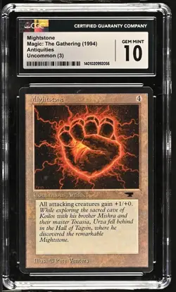MINT 10 Mightstone MTG Antiquities Set 1994 CGC Graded Magic Card bgs psa - Image 1