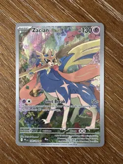Zacian 100/094 Phantasmal Flames Holo Pokemon Card NM - Image 1
