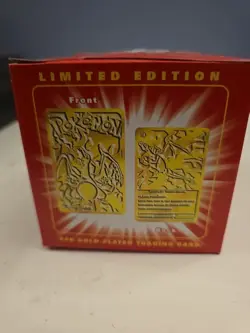 Pokemon 23k Gold Plated Trading Card Charizard - Image 5
