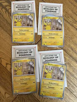 Pokemon TCG x Natural History Museum Pikachu Jumbo Promo Card Sealed - Image 1
