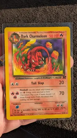 Dark Charmeleon 32/82 W Stamp Kraft Promo Team Rocket Set Pokemon Card - Image 1