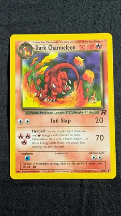Dark Charmeleon 32/82 W Stamp Kraft Promo Team Rocket Set Pokemon Card - Image 2