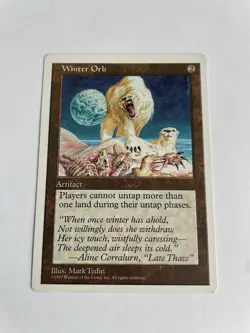 1x Winter Orb Fifth Edition MTG Card Rare Artifact 5th LP/MP - Image 1