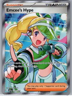 Emcee's Hype 220/182 SV10: Destined Rivals - Pokemon Card - NM - Image 1