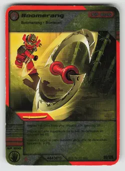 2012 LEGO Ninjago TCG - BOOMERANG - Holo Fire Card #39/125 - Image 1