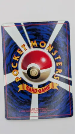 Brock's Mankey Corocoro Promo Glossy Vintage Japanese Pokemon Card - Image 2