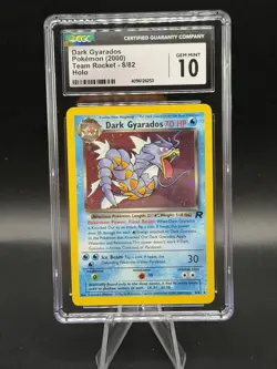 CGC 10 GEM MINT Dark Gyarados Team Rocket 8/82 Holo Rare 2000 Pokemon Card P34 - Image 1