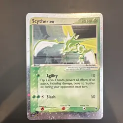 Pokemon Scyther ex 102/109 EX Ruby & Sapphire Ultra Rare Holo 80 HP Basic Card - Image 1