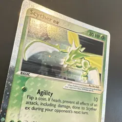 Pokemon Scyther ex 102/109 EX Ruby & Sapphire Ultra Rare Holo 80 HP Basic Card - Image 2