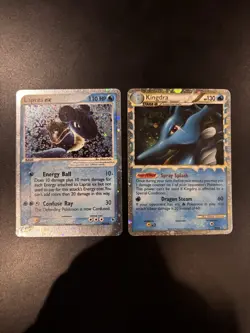 Pokemon Lapras ex & Kingdra Holo Cards Lot English 2003/2010 Nintendo TCG - Image 1