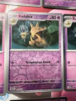 Abra 063, Kadabra 064, Alakazam EX SVP 050 *6 Card Lot* SV: Scarlet & Violet 151 - Image 4