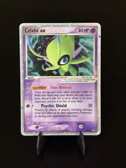 Pokemon TCG Celebi EX Holo Card 17/17 Pop Series 2 HP/MP Read Description - Image 1