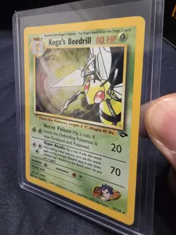 Pokemon TCG Koga's Beedrill Gym Challenge Holo Rare Card 9/132 NM - Image 2