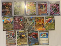 Pokemon Ascended Heroes Card Lot | 4 IRs 8 EXs 1 Attack Rare 1 Poke Pad - Image 1