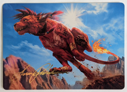 Red XIII, Proud Warrior Art Card (Gold-Stamped Signature) Art Series, NM - MTG - Image 1