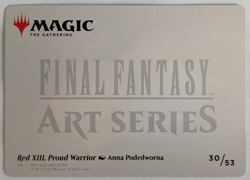Red XIII, Proud Warrior Art Card (Gold-Stamped Signature) Art Series, NM - MTG - Image 2