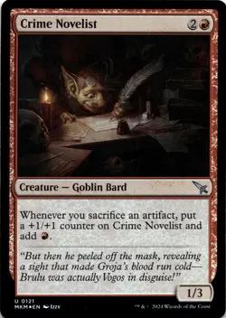 Crime Novelist FOIL Murders at Karlov Manor Magic MTG NM - Image 1