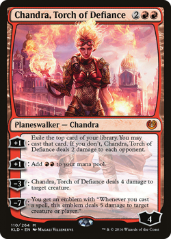 Chandra, Torch of Defiance #110 (Damaged) Kaladesh KLD Magic MTG - Image 1