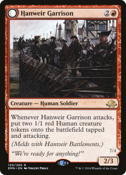 Hanweir Garrison #130 (Damaged) Eldritch Moon EMN Magic MTG - Image 1