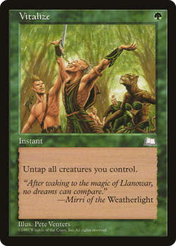 Vitalize (Damaged) Weatherlight WTH Magic MTG - Image 1