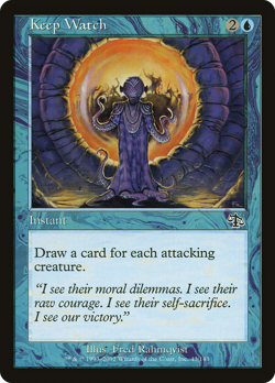Keep Watch #43 (Damaged) Judgment JUD Magic MTG - Image 1