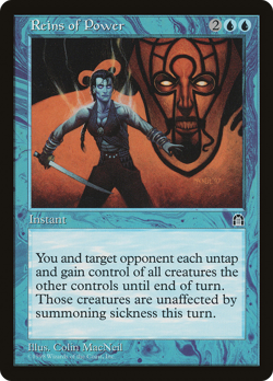 Reins of Power (Damaged) Stronghold STH Magic MTG - Image 1