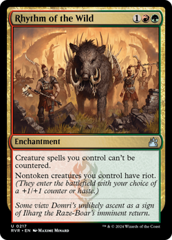 Rhythm of the Wild #217 (MP) Ravnica Remastered RVR Magic MTG - Image 1
