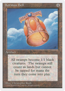 Kormus Bell (Damaged) Fourth Edition 4ED Magic MTG - Image 1