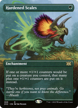 Hardened Scales (Borderless) #369 (Foil) (MP) Double Masters 2022 2X2 Magic MTG - Image 1