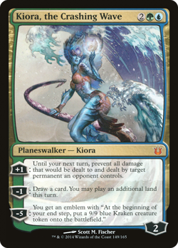 Kiora, the Crashing Wave #149 (Damaged) Born of the Gods BNG Magic MTG - Image 1