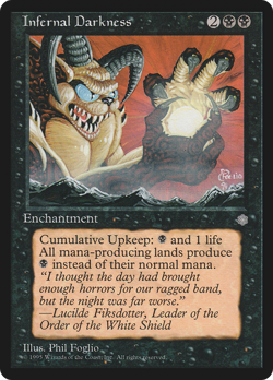 Infernal Darkness #23 (Damaged) Ice Age ICE Magic MTG - Image 1
