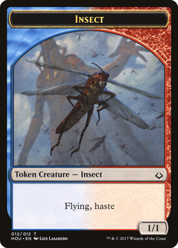 Insect Token #12 (Damaged) Hour of Devastation HOU Magic MTG - Image 1