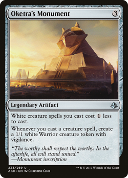 Oketra's Monument #233 (Damaged) Amonkhet AKH Magic MTG - Image 1
