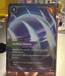 Defiant Dance [SFD - 196/221] - NM [Foil] TCG Riftbound - Image 1