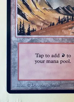 MTG MAGIC THE GATHERING ARABIAN NIGHTS MOUNTAIN LAND ( Super Clean )! NM+ - Image 4