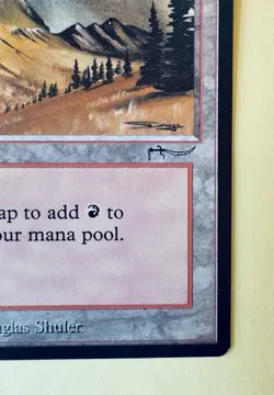 MTG MAGIC THE GATHERING ARABIAN NIGHTS MOUNTAIN LAND ( Super Clean )! NM+ - Image 5