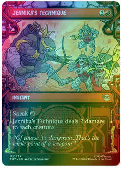 Jennika's Technique - Foil - Showcase Teenage Mutant Ninja Turtles MTG - Image 1