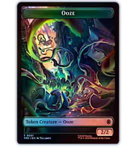 Ooze Token (0001) // Copy Token (0001) Foil Teenage Mutant Ninja Turtles MTG - Image 1