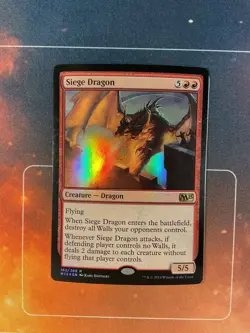Siege Dragon - Foil - Magic 2015 (M15) - Magic the Gathering - MTG - Image 1