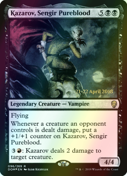 MTG Kazarov, Sengir Pureblood Prerelease Foil ** Dominaria Promos ** En (NM) - Image 1