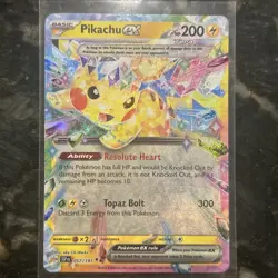 Pikachu ex 57/191 Double Rare SV:08 Surging Sparks NM Pokemon Card Pokemon TCG - Image 1