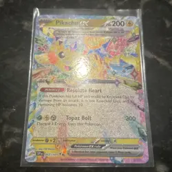 Pikachu ex 57/191 Double Rare SV:08 Surging Sparks NM Pokemon Card Pokemon TCG - Image 2