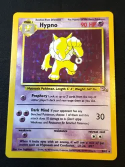 1999 Pokemon Hypno 8/62 Holo Rare Fossil Set WOTC Vintage Holographic LP - Image 1
