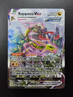 POKEMON 2021 | RAYQUAZA VMAX | 218/203 ALTERNATIVE ART | GERMAN SECRET | NM - M - Image 1