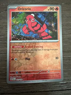 Pokemon - Oricorio 033/193 - Reverse Holo Rare - Paldea Evolved - NM/M - Image 1